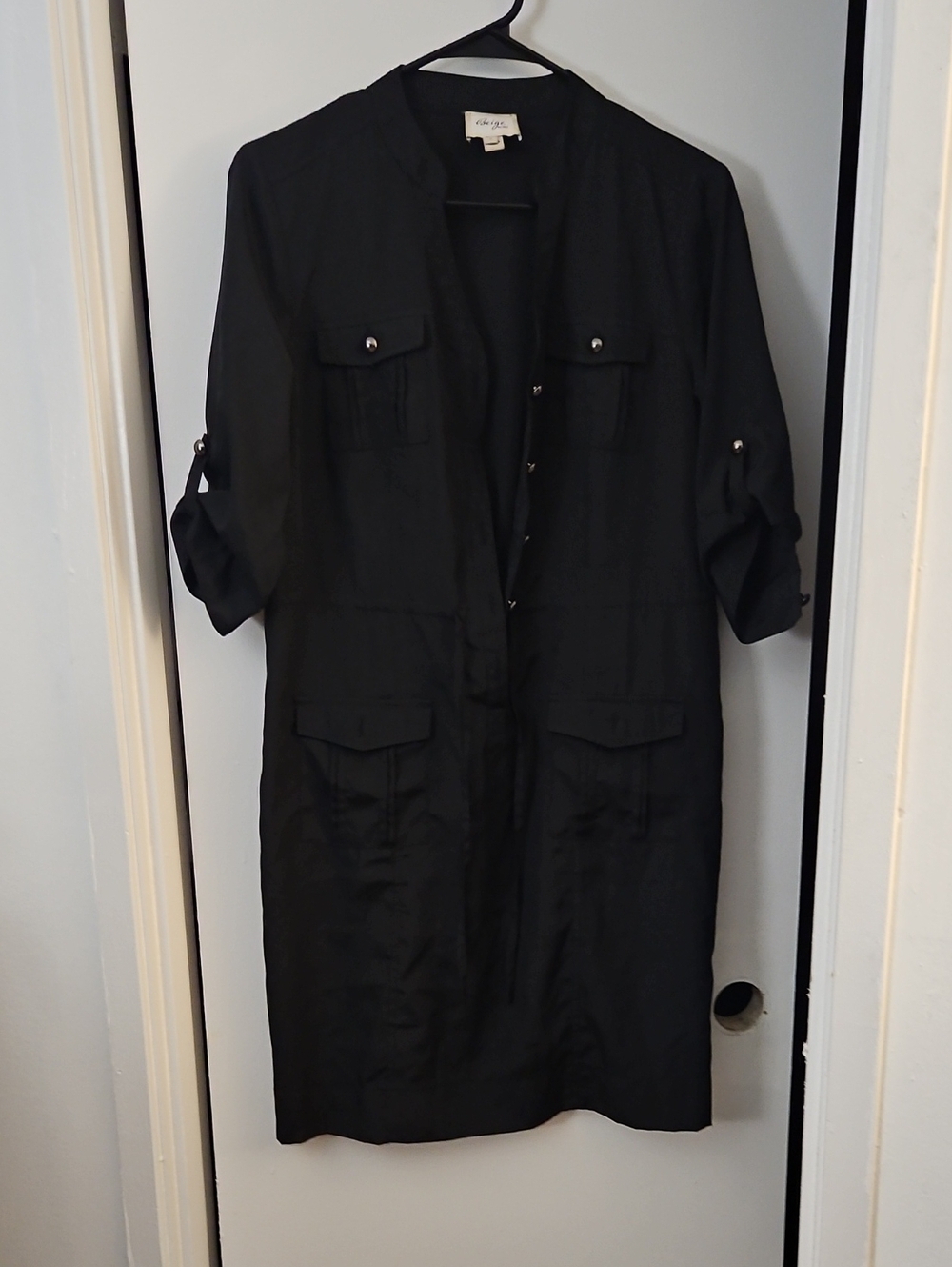 Chalet Black Utility Shirt Dress Jacket - Women’s Jacket & Coat